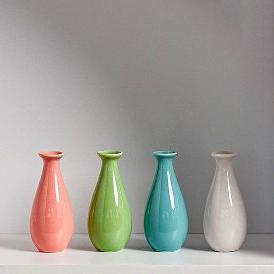 Colorful Drop - Shaped Ceramic Vases: Refresh Your Home's Charm 💦