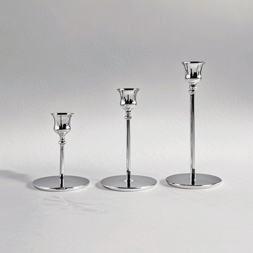 Black Iron Candlestick Holders Set of 3 – Heavy Duty Taper & Pillar Candle Stands for Weddings, Dining, and Rustic Home Decor